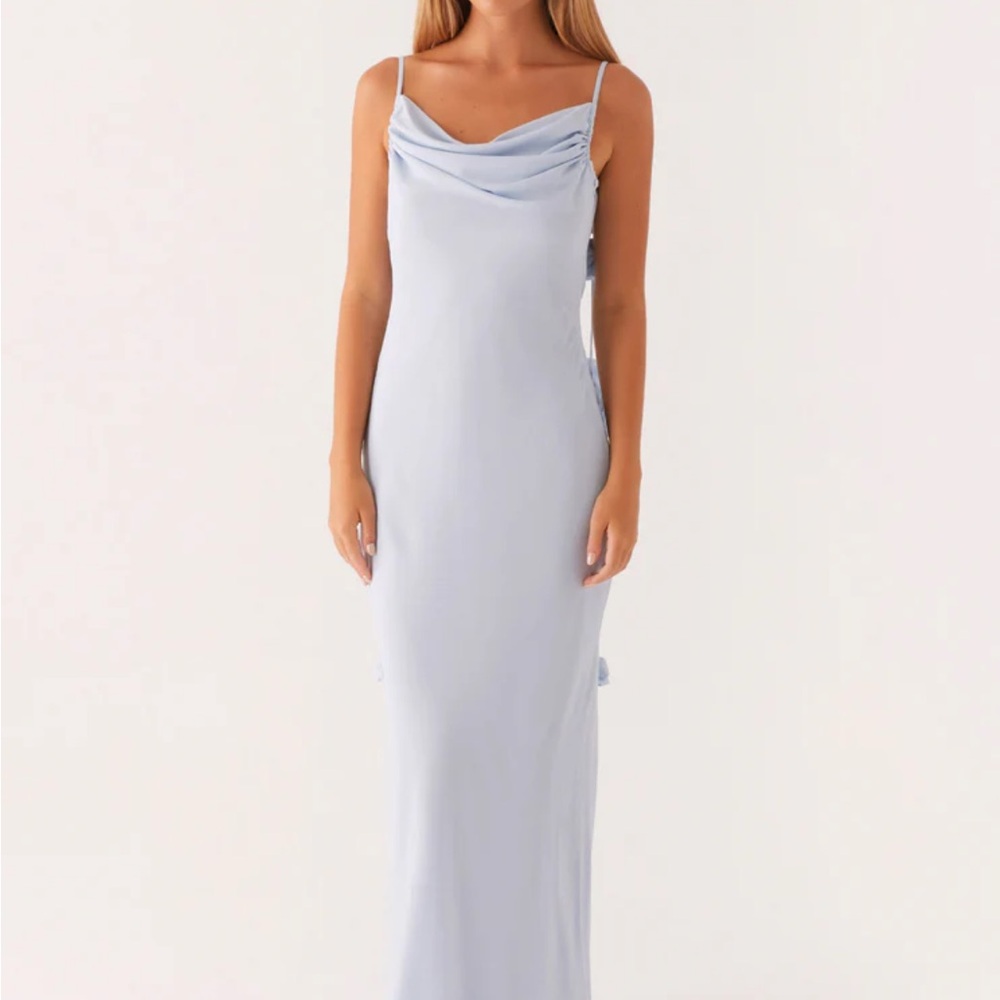 Peppermayo Sky Blue Backless Dress - Picture 2 of 4